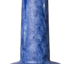 Lampe à poser, Cilinder + Retro Stoneware, naturel, bleu, Ø30cm, H70cm - HK Living