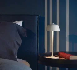 Lampe à poser, Circe, blanc, IP65, LED, dim, 2200-3000K, 214 - 224 lm, Ø11cm, H30cm - Zafferano