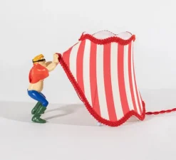 Lampe à poser, Circus Jimmy, rouge, blanc, Ø26cm, H19cm - Seletti