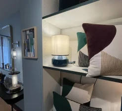 Lampe à poser, Claude, bleu sarah, Ø18,2cm, H27cm - Sarah Lavoine