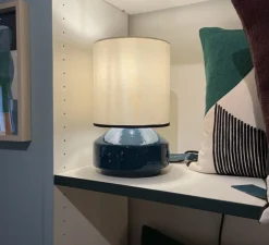 Lampe à poser, Claude, bleu sarah, Ø18,2cm, H27cm - Sarah Lavoine