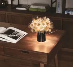 Lampe à poser, Clizia Mama Non Mama, noir et or, Ø27cm, H25cm - Slamp