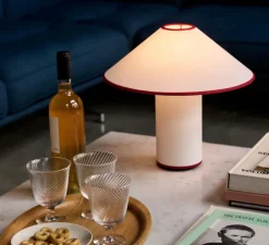 Lampe à poser, Colette ATD6, blanc et merlot, Ø32cm, H30cm - Andtradition