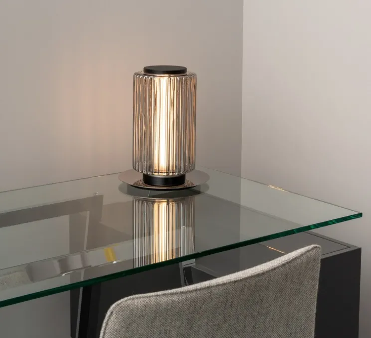 Lampe à poser, Column 175, carbone, LED, dim, 1800-3000K, 711 lm, Ø17,5cm, H31cm - A-N-D