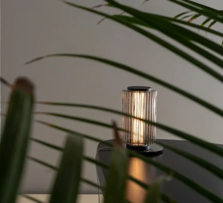 Lampe à poser, Column 175, carbone, LED, dim, 1800-3000K, 711 lm, Ø17,5cm, H31cm - A-N-D