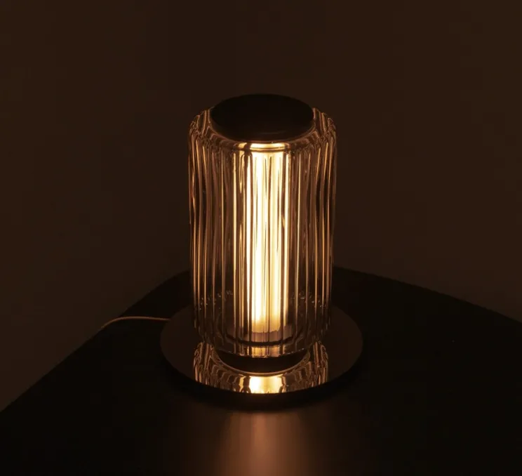 Lampe à poser, Column 175, carbone, LED, dim, 1800-3000K, 711 lm, Ø17,5cm, H31cm - A-N-D