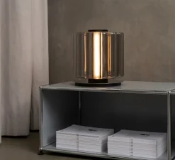 Lampe à poser, Column 300, carbone, LED, dim, 1800-3000K, 711 lm, Ø27,5cm, H31cm - A-N-D