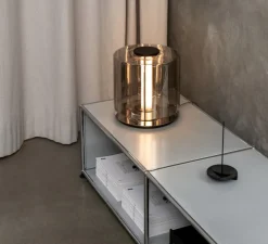 Lampe à poser, Column 300, carbone, LED, dim, 1800-3000K, 711 lm, Ø27,5cm, H31cm - A-N-D