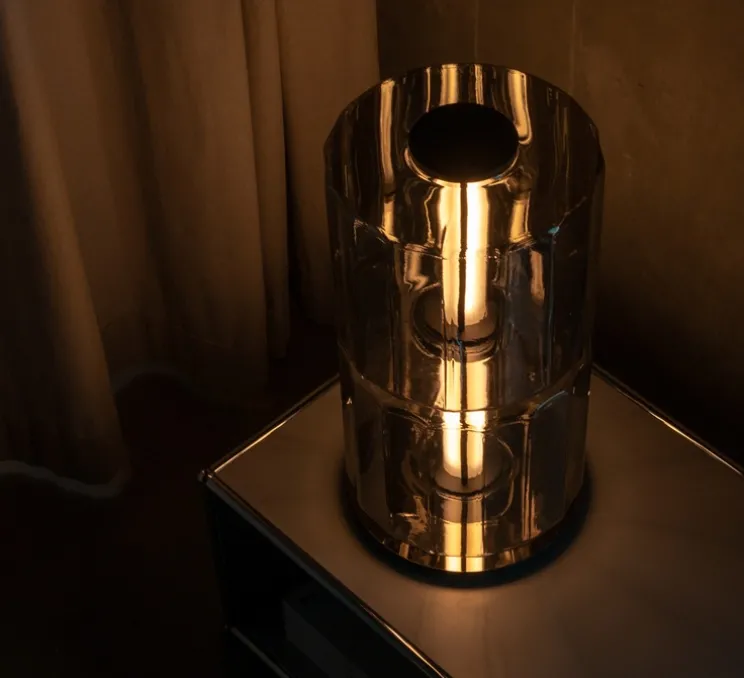 Lampe à poser, Column 300, carbone, LED, dim, 1800-3000K, 1422 lm, Ø27,5cm, H60cm - A-N-D