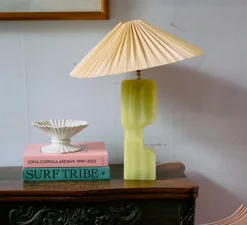 Lampe à poser, Column, vert citron, L12.5cm, H43.5cm-HKLIVING