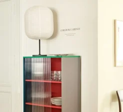 Lampe à poser, Common Lamp base Oblong, blanc & noir, Ø42cm, H75cm - HAY