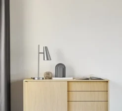 Lampe à poser, Cono, silver, Ø15,5cm, H50cm - WOUD