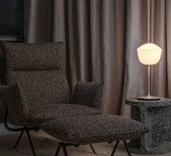 Lampe à poser, Contour 225, blanc perle, LED, dim, 1800-3000K, Ø22,5cm, H49,5cm - A-N-D