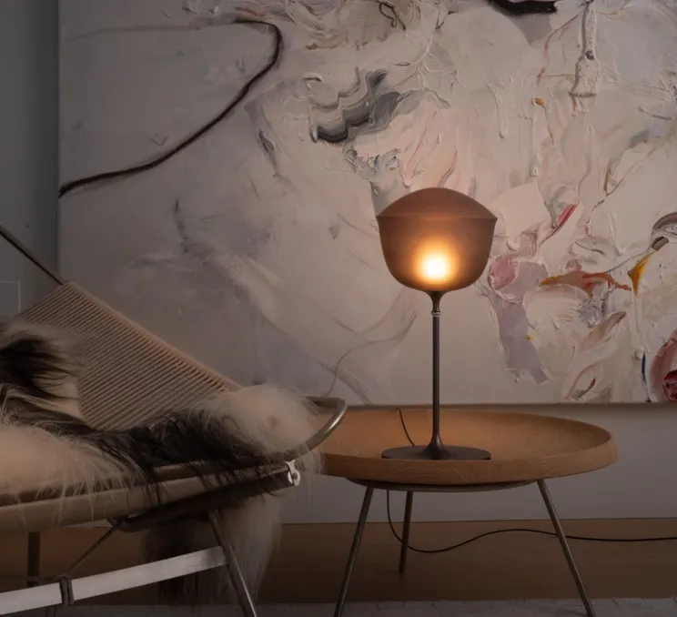 Lampe à poser, Contour 225, gris ardoise, LED, dim, 1800-3000K, Ø22,5cm, H49,5cm - A-N-D