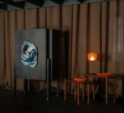 Lampe à poser, Contour 225, jaune citrine, LED, dim, 1800-3000K, Ø22,5cm, H49,5cm - A-N-D