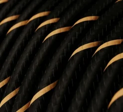 Lampe à poser, Coppa, abat-jour Athena, noir, Ø24cm, H29cm - Creative Cables