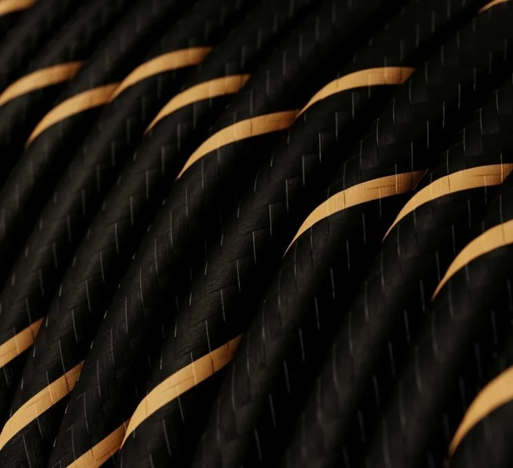 Lampe à poser, Coppa, abat-jour Athena, noir, Ø24cm, H29cm - Creative Cables