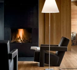 Lampe à poser, Costanza, D13t.c., aluminium, LED, Ø40cm, H160cm - Luceplan