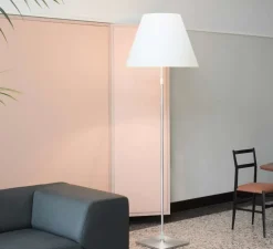 Lampe à poser, Costanza, D13t.c., aluminium, LED, Ø40cm, H160cm - Luceplan