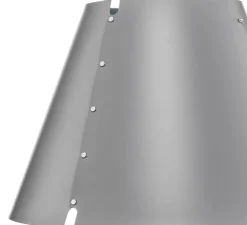 Lampe à poser, Costanzina, abat-jour gris béton, pied aluminium, Ø26cm, H51cm - Luceplan