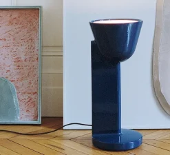 Lampe à poser, Céramique Up, bleu, Ø22cm, H50,4cm - Flos