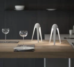 Lampe à poser, Cyborg, blanc, H31cm - Martinelli-Luce