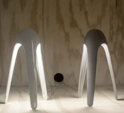 Lampe à poser, Cyborg, blanc, H31cm - Martinelli-Luce