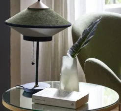 Lampe à poser, Cymbal, evergreen, Ø35cm, H48cm - Forestier