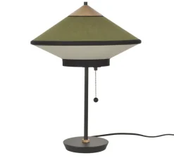 Lampe à poser, Cymbal, evergreen, Ø35cm, H48cm - Forestier