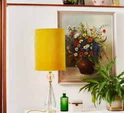 Lampe à poser, D Rosyta, jaune, Ø30cm, H87cm - Ebb and Flow