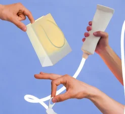 Lampe à poser, Daily Glow Toothpaste, tube de dentifrice, blanc, LED, 3000K, 1350lm, L23cm, H6cm - Seletti