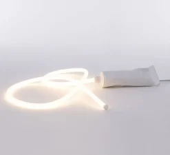 Lampe à poser, Daily Glow Toothpaste, tube de dentifrice, blanc, LED, 3000K, 1350lm, L23cm, H6cm - Seletti