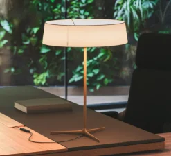 Lampe à poser, Dama 3225, beige, LED, dim, 2700K, 2170 lm, Ø45cm, H61cm - Vibia