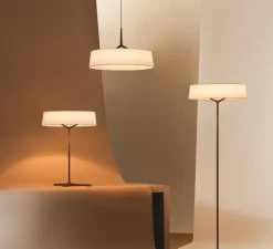 Lampe à poser, Dama 3225, beige, LED, dim, 2700K, 2170 lm, Ø45cm, H61cm - Vibia