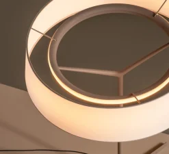 Lampe à poser, Dama 3225, beige, LED, dim, 2700K, 2170 lm, Ø45cm, H61cm - Vibia