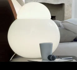 Lampe à poser, Daruma Media, blanc, Ø28cm, H29cm - Fontana Arte