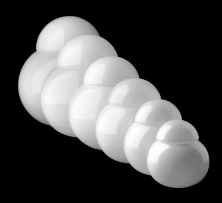 Lampe à poser, Daruma Piccola, blanc, Ø16cm, H17cm - Fontana Arte