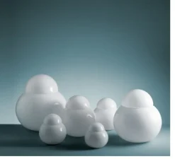 Lampe à poser, Daruma Piccola, blanc, Ø16cm, H17cm - Fontana Arte