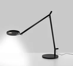 Lampe à poser, Demetra, corps noir et base noire, LED, 3000K, 385lm, L20cm, H57-84cm - Artemide
