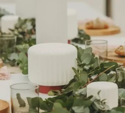 Lampe à poser, Dentelles H15, terra, IP65, Ø16cm, H15cm - Atelier Pierre