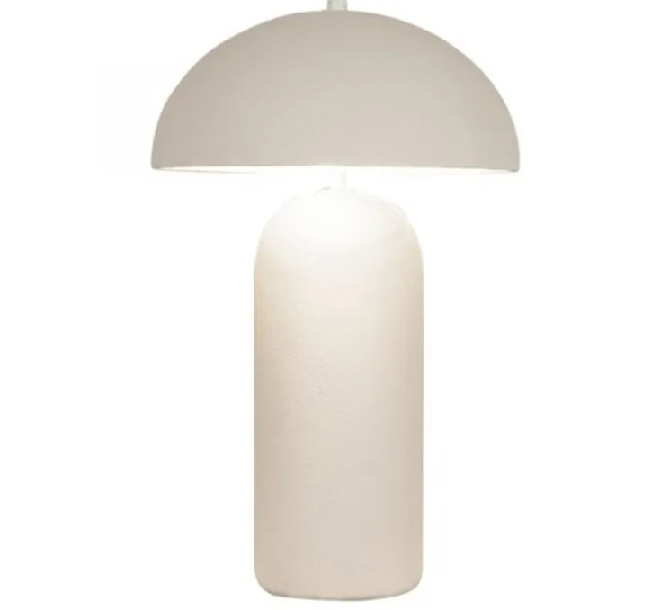 Lampe à poser, Design, blanc mat, Ø29,5cm, H48cm - Zambelis