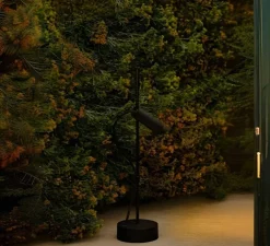 lampe à poser d'extérieur, Clap 512, noir, IP65, LED, 3000K, 524 lm, Ø12cm, H51,2cm - Faro