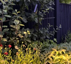 Lampe à poser, d'extérieur, Dark Sky Kew 40 Spike S, noir, IP66, LED, 2700K, 450 lm, Ø4cm, H95,5cm - John Cullen