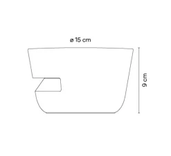 Lampe à poser, d'extérieur, Dots Outdoor, 4697, beige, IP65, LED, dim, 2700K, 376 lm, Ø15cm, H9cm - Vibia