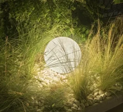 Lampe à poser, d'extérieur, Ex.Moon 1, blanc, IP65, Ø50cm, H50cm - In-es.artdesign