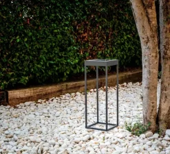 Lampe à poser d'extérieur, KASP, portable, noir, LED, 2700-3000K, 150lm, Ø18,4cm, H50cm - FARO