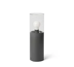 Lampe à poser, d'extérieur, Kila 400, gris foncé, IP65, Ø12cm, H40cm - Faro