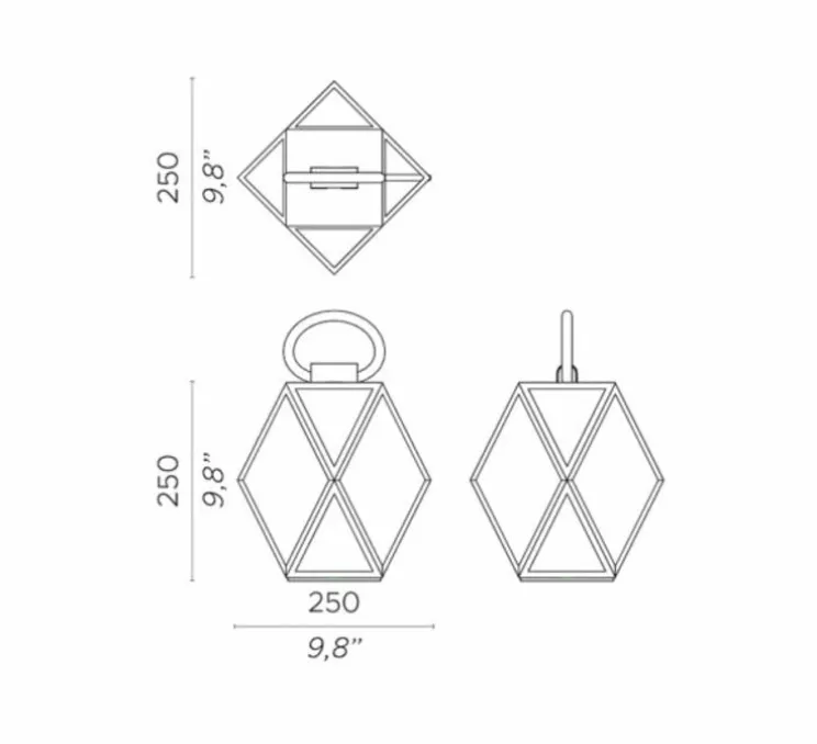 Lampe à poser d'extérieur, Muse Lantern battery, small, noir et blanc, IP65, LED, 3000k, 430 lm, Ø25cm, H25cm - Contardi