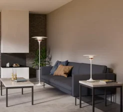 Lampe à poser, Diablo, blanc et rose gold, Ø30cm, H48,4cm - Belid