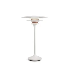 Lampe à poser, Diablo, blanc et rose gold, Ø30cm, H48,4cm - Belid